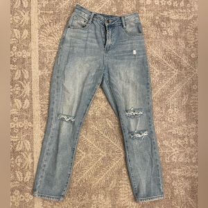 VICI Straight Leg Distressed Jeans